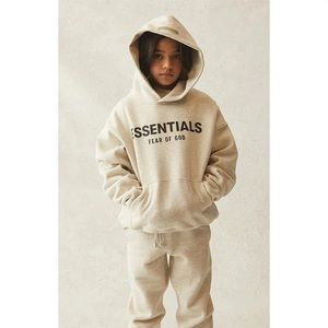 Essentials Heather Gray Hoodie & Pants Set